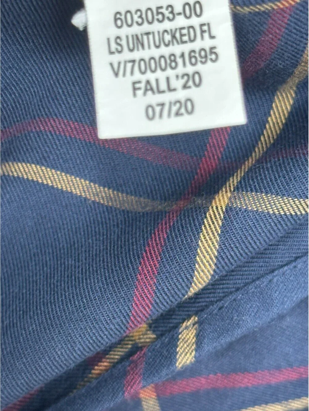 Banana Republic Checked Untucked Fit Button Up Blue Men L